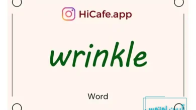 Meaning and usage of wrinkle word