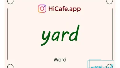 Meaning and usage of yard word