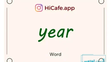Meaning and usage of year word