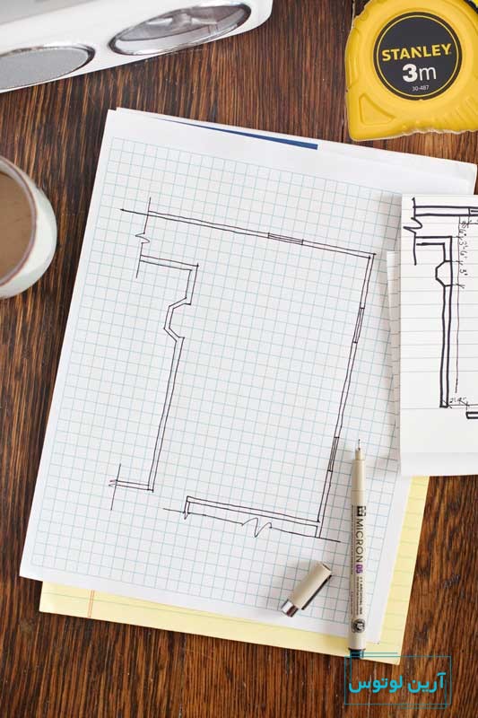کشیدن نقشه خانه از بالا
