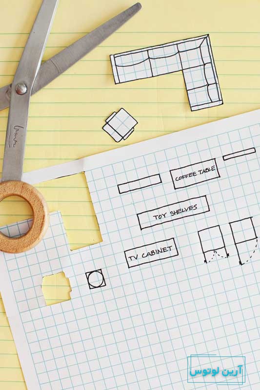 چیدمان مبلمان در پلان خانه