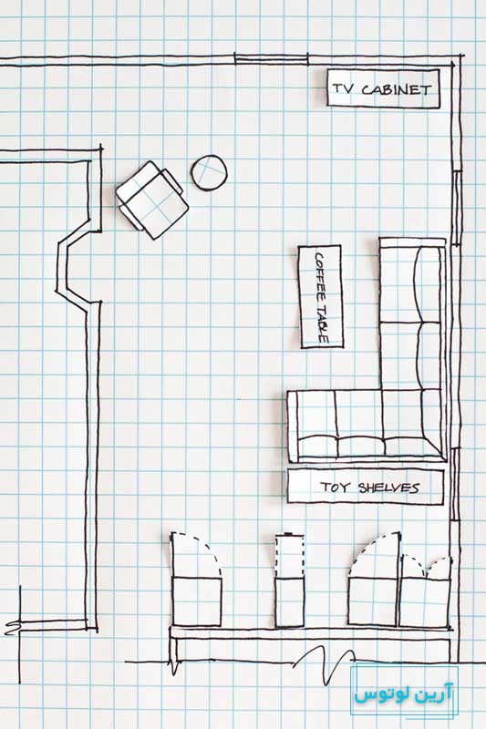 آموزش کشیدن نقشه خانه به روش ساده