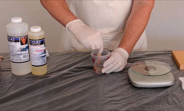 how to mix resin and hardner