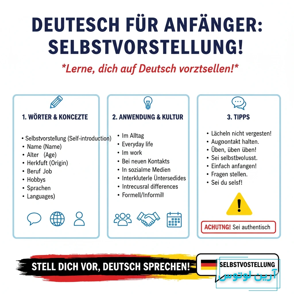 معرفی خود به آلمانی