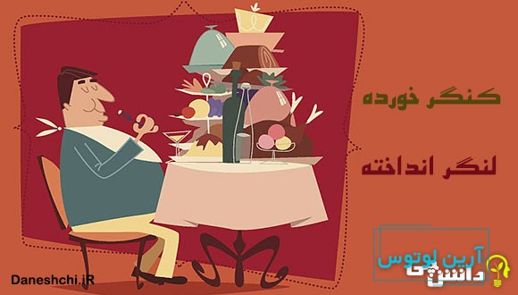 کنگر خورده لنگر انداخته