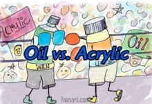 تفاوت رنگ روغن و اکریلیک