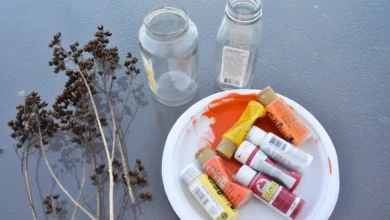 چگونه گل خشک را رنگ کنیم