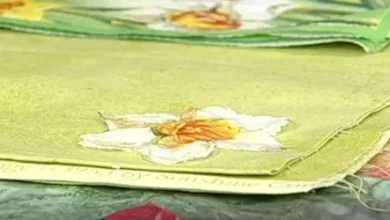 نقاشی با دستمال کاغذی و چسب چوب