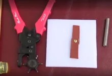 آموزش پرچ زدن روی چرم