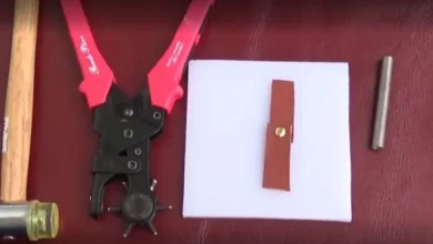 آموزش پرچ زدن روی چرم