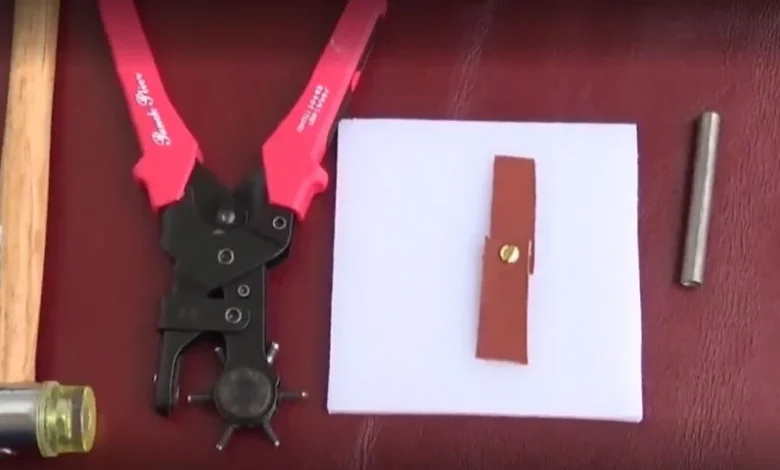 آموزش پرچ زدن روی چرم