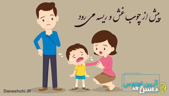 معنی پیش از چوب غش و ریسه می رود