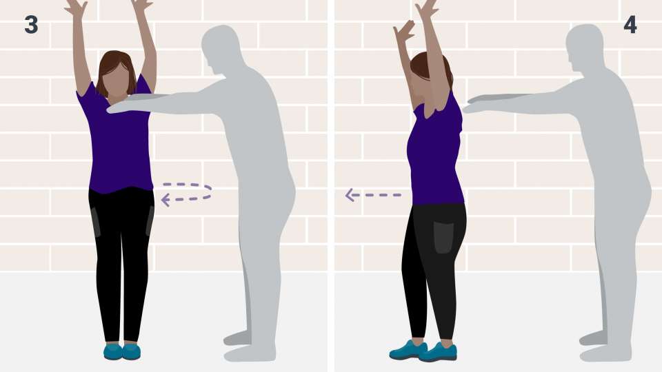 Roll out of neck grab