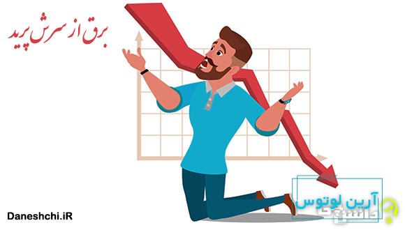 ضرب المثل برق از سرش پرید