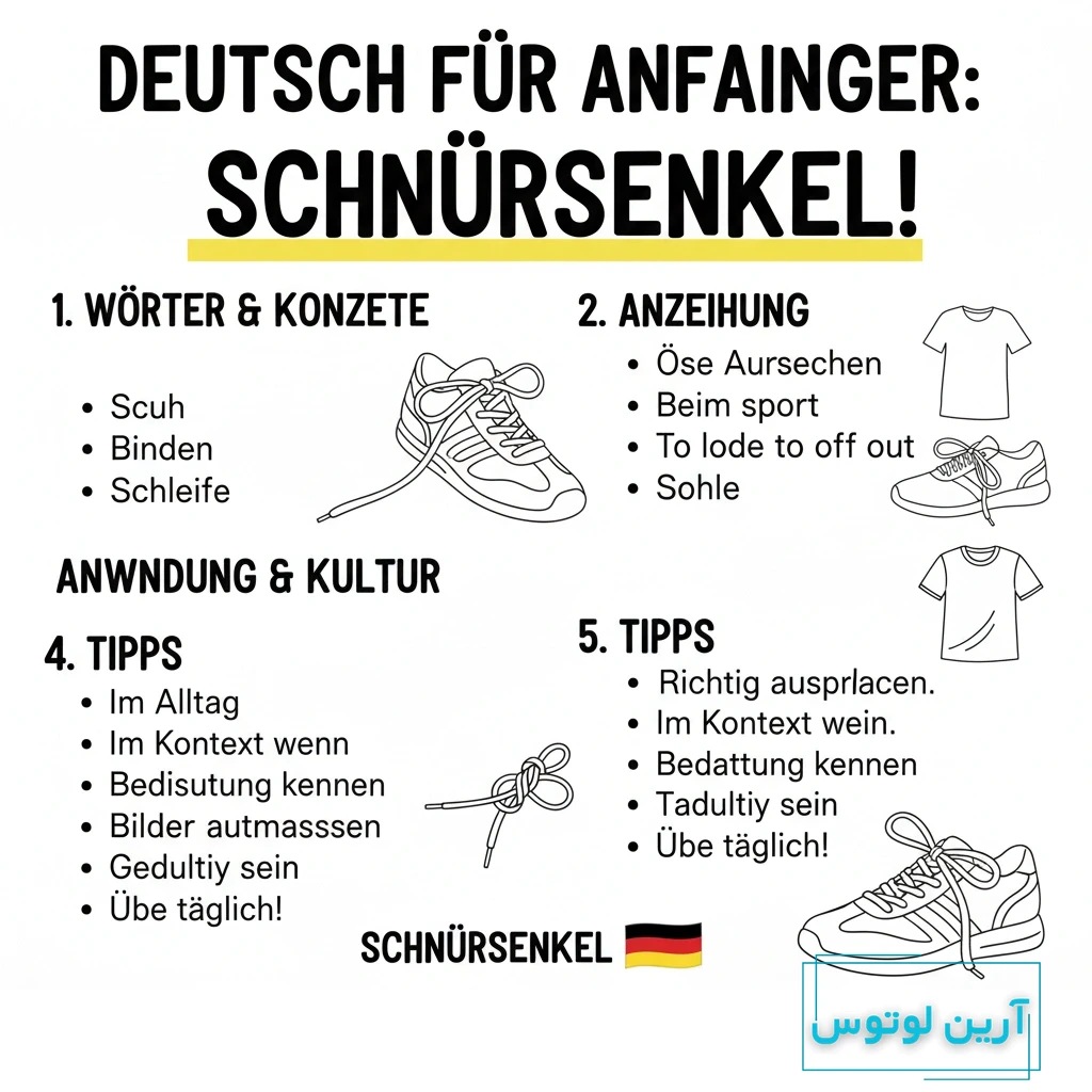 بند کفش به آلمانی