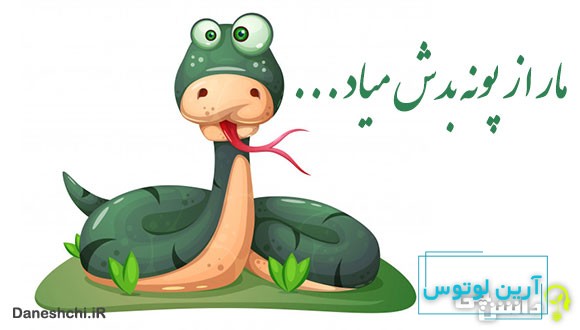 مار از پونه بدش میاد جلو خونه اش سبز میشه