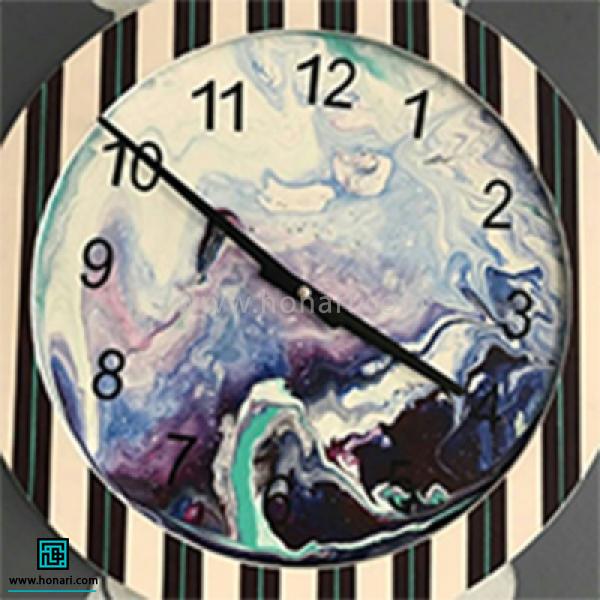 آموزش ساخت ساعت با رنگ پرینگ (آبستره )