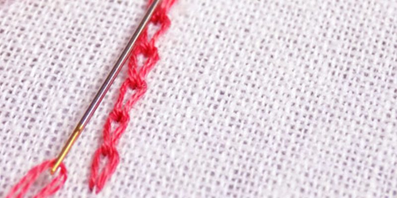 آموزش دوخت کوتاه بلند در گلدوزی