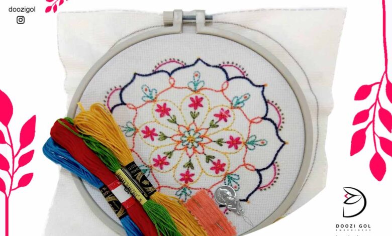 آموزش کار با کارگاه گلدوزی