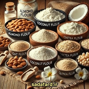 انواع آرد کم کالری برای رژیم