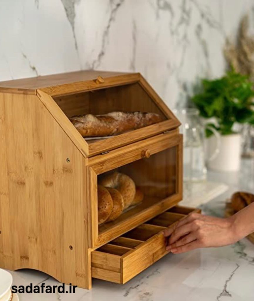 استفاده از جعبه برای نگهداری نان خانگی