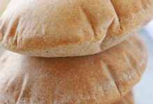 نان پیتا با آرد گندم کامل