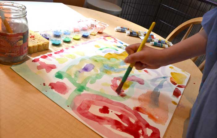 نقاشی آبرنگ کودکان