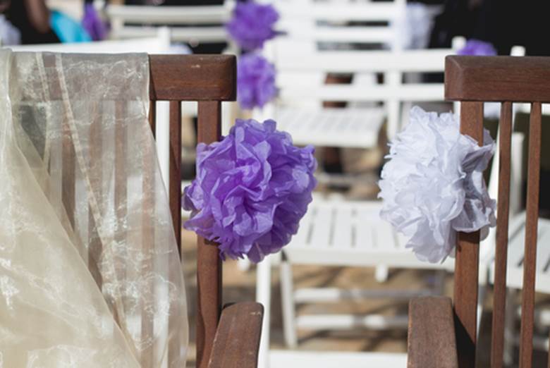 پام پام های کاغذی برای تزیین جشن تولد