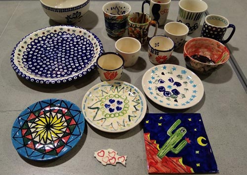 چند نمونه زیبا از نقاشی روی سفال