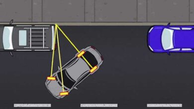 پارک دوبل در مرحله چرخش کامل فرمان