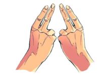 طرز کنار هم گذاشتن انگشتان دست برای سوت زدن