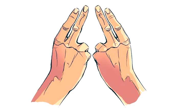 طرز کنار هم گذاشتن انگشتان دست برای سوت زدن