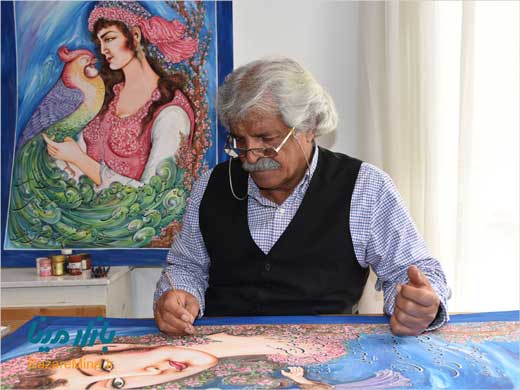 استاد نقاشی مینیاتوری