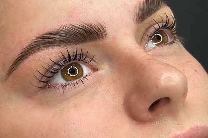 لیفت مژه نتیجه