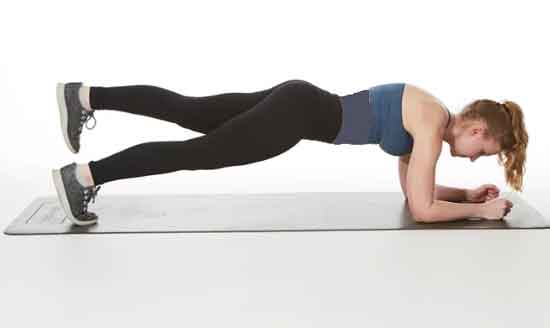 پلانک با لیفت پا