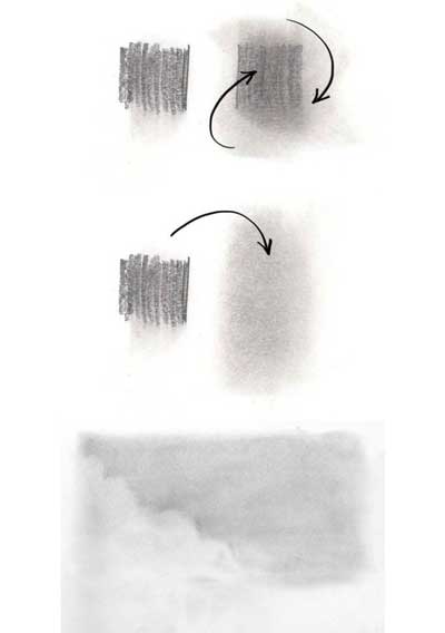 برای ترسیم سایه های صاف و یکدست از محو کن استفاده کنید