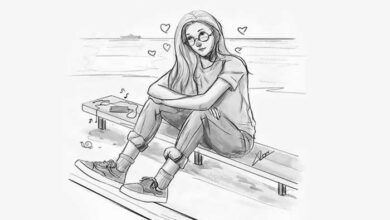 نقاشی دخترانه