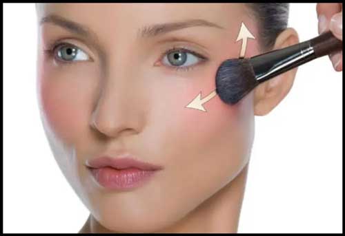 نحوه ی زدن رژگونه 