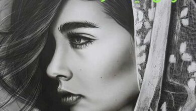 سیاه قلم ترسیم شده