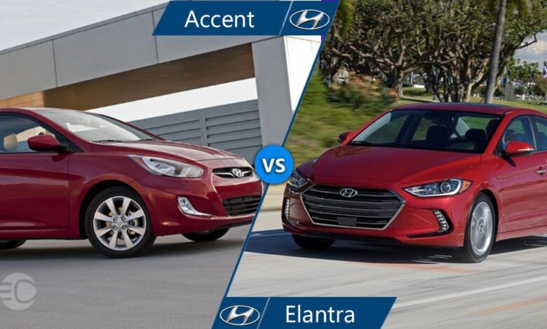 مقایسه هیوندای اکسنت و هیوندای النترا