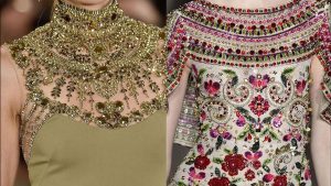 جواهردوزی روی لباس مجلسی