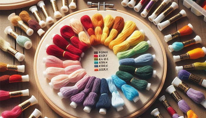 چه رنگهایی برای گلدوزی مناسب هستند؟