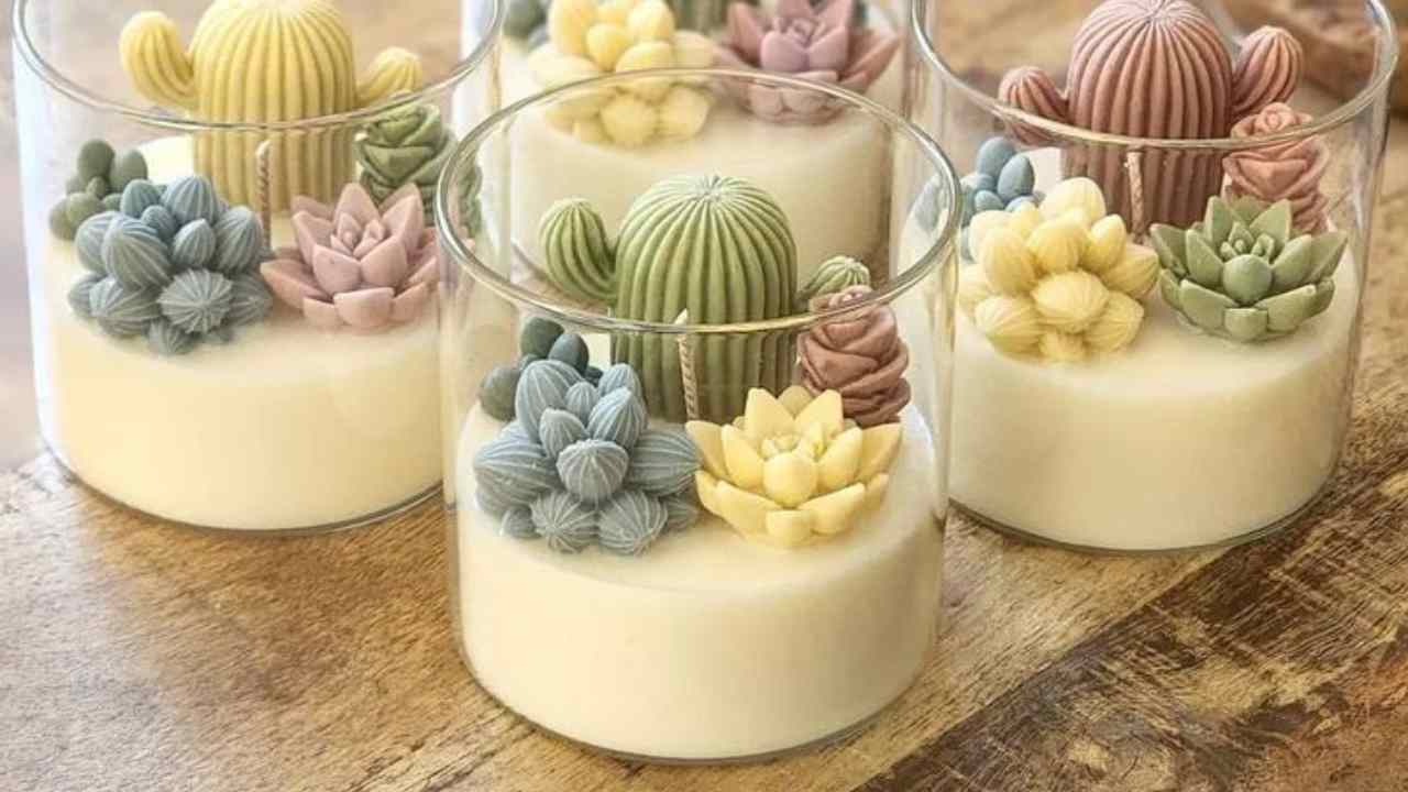 شمع تزئینی با پارافین