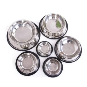 تنوع در ظروف غذای سگ با جنس استیل