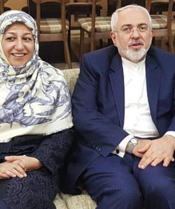 ظریف و همسرش