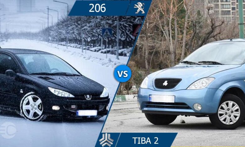 مقایسه پژو 206 و تیبا 2