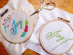 نکات مهم هنگام گلدوزی روی پارچه ساده