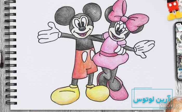 دانلود عکس نقاشی میکی موس