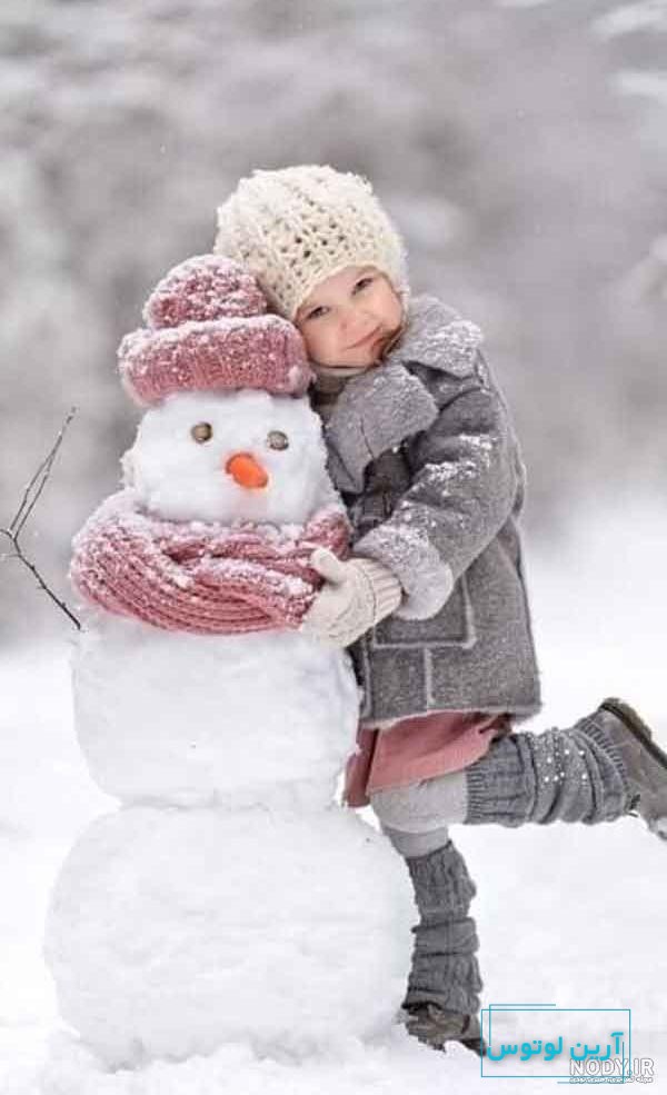 ژست عکاسی در برف دخترانه + ژست عکاسی در برف بدون چهره