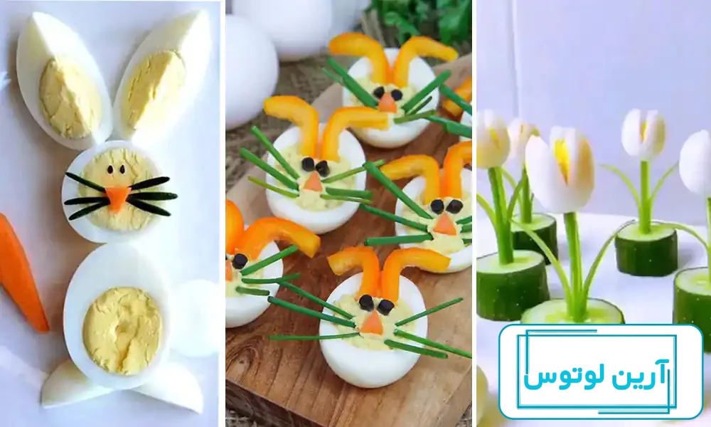 15 ایده تزیین تخم مرغ صبحانه ساده و کاربردی